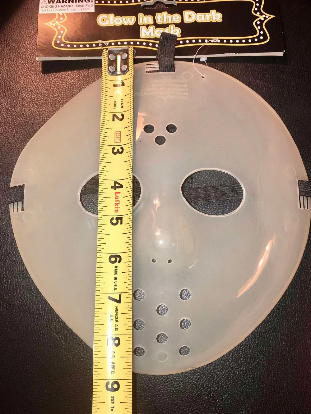 Glow in the Dark Mask - White - Unbranded
